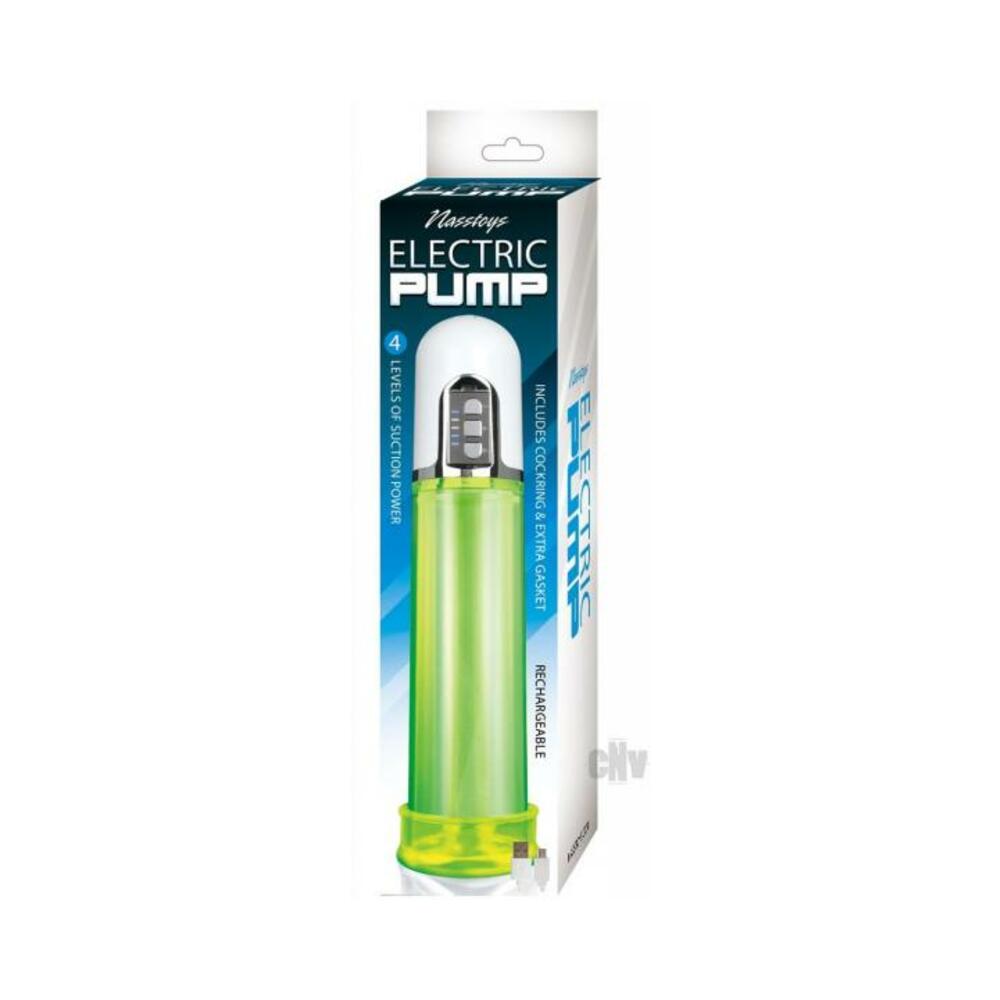Rechargeable Green Electric Pump With C Ring And Extra Gasket