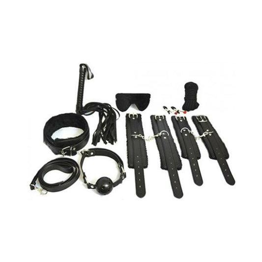 Everything Bondage 12 Piece Kit - Black