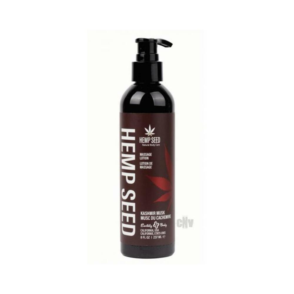 Earthly Body Hemp Seed Massage Lotion - 8 Oz Kashmir Musk