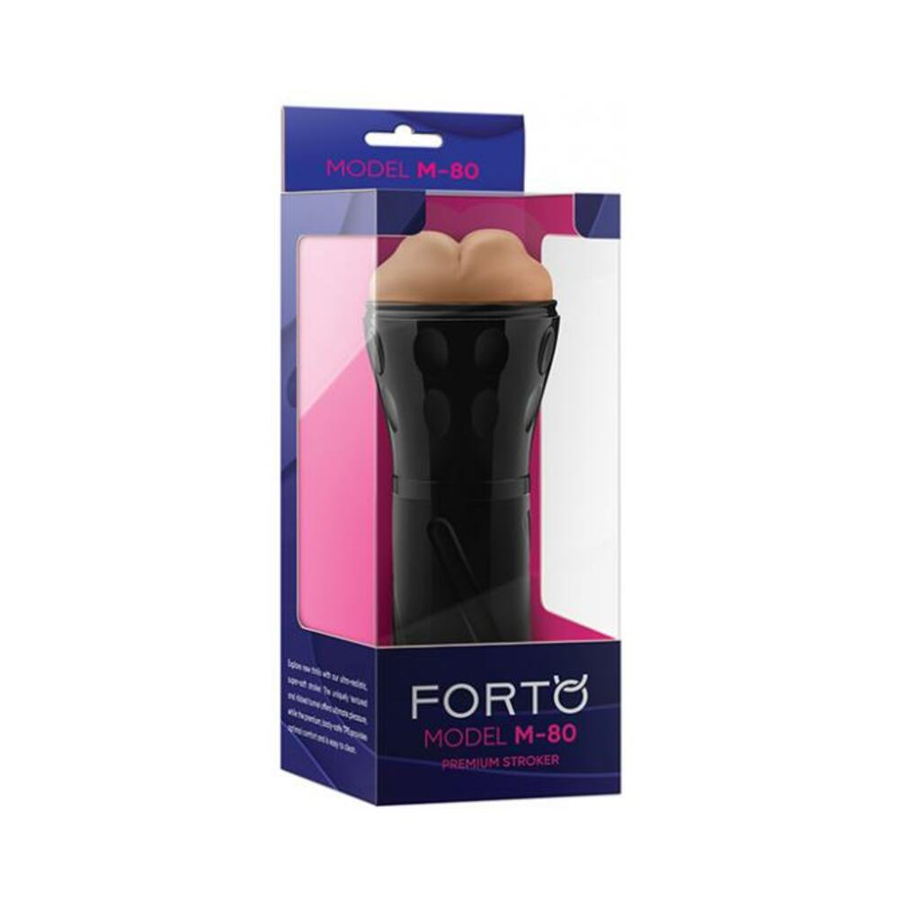 Forto Model M-80 Hard-side Mouth Masturbator - Tan