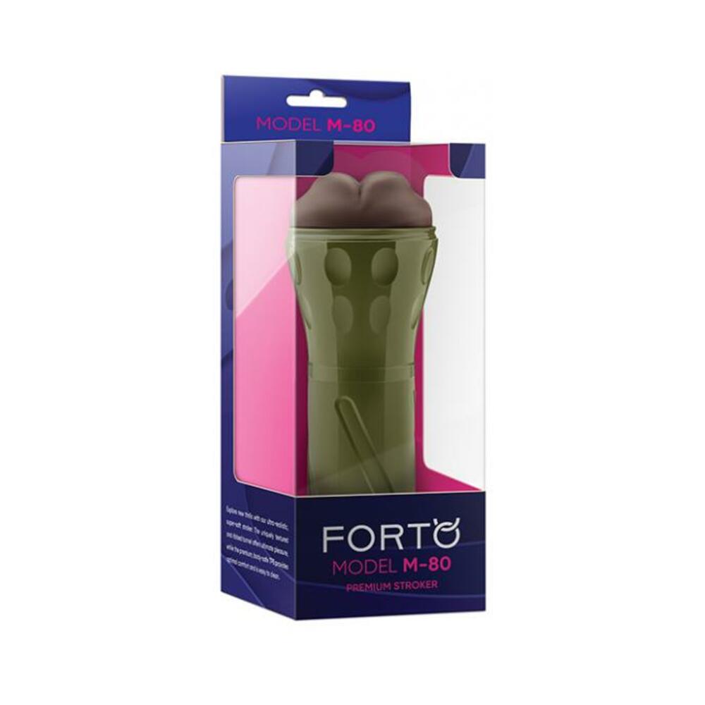 Forto Model M-80 Hard-side Mouth Masturbator - Dark