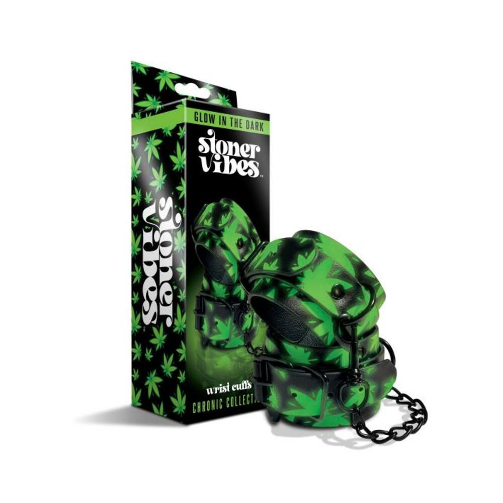 Stoner Vibes Chronic Collection Glow In The Dark Wrist Cuffs