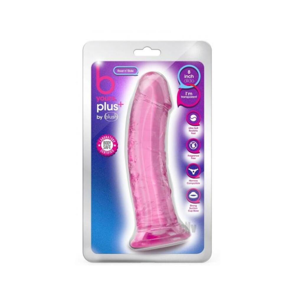 B Yours Plus Roar 'n' Ride Dildo Pink