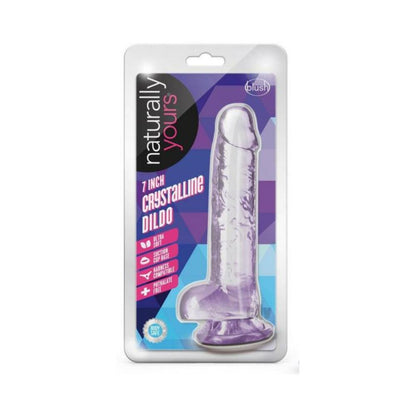 Naturally Yours Crystalline Dildo 7 In. Amethyst