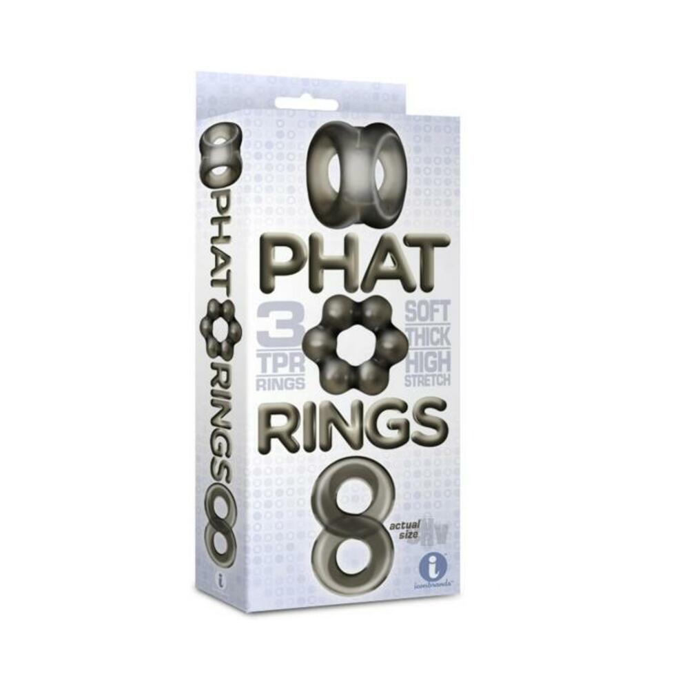 The 9's Phat Rings Smoke 1 Chunky Cock Rings