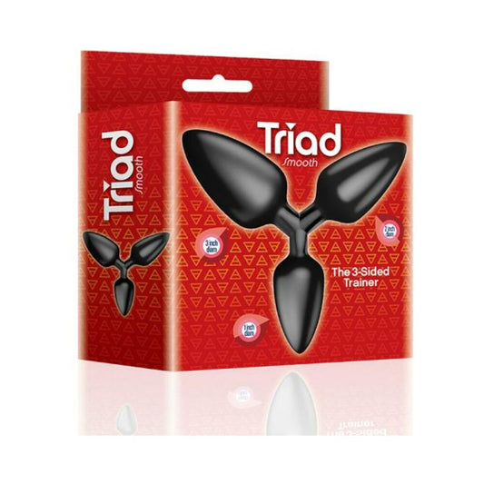 The 9's Triad 3-sided Butt Plug Smooth