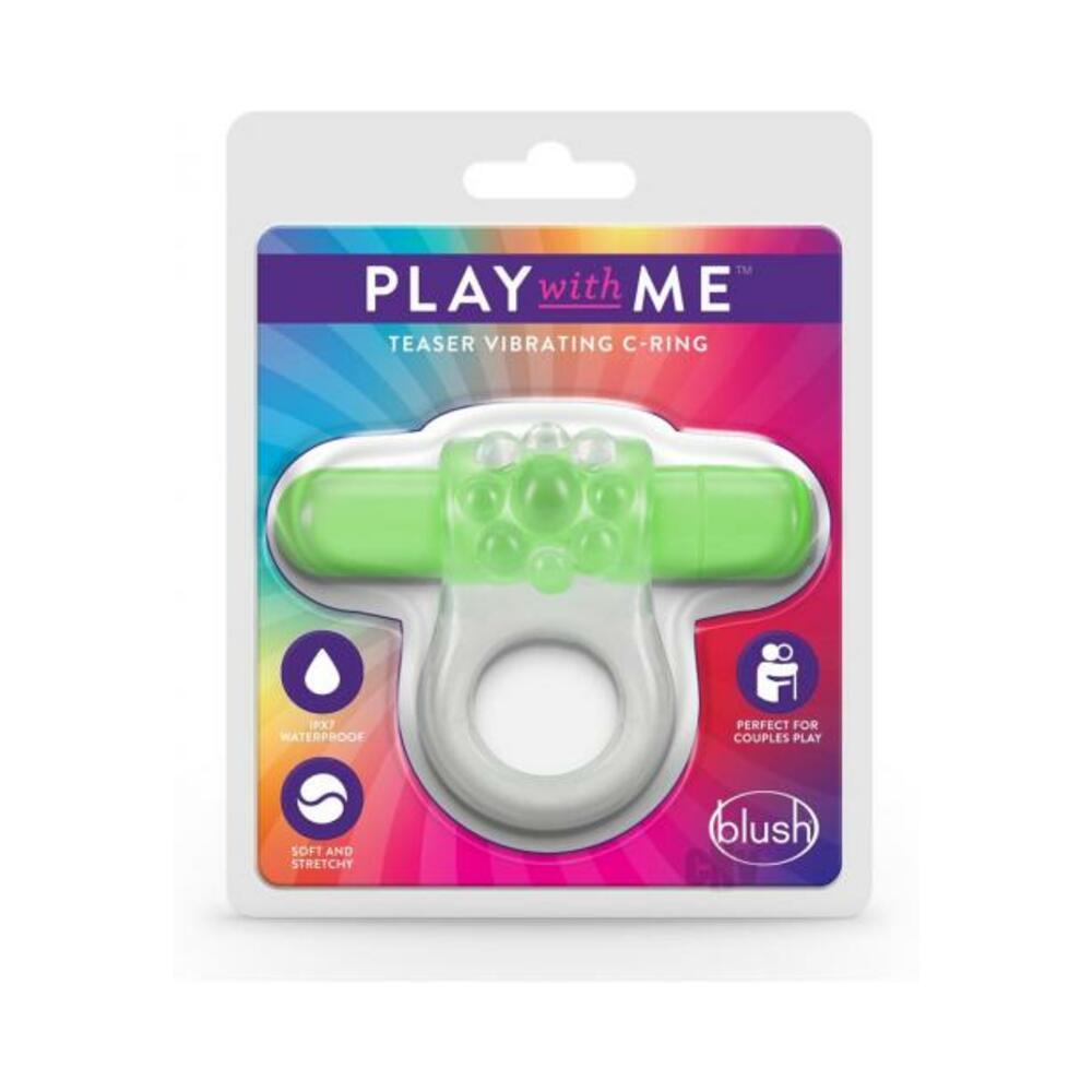 Play With Me - Teaser Vibrating C-ring - Green