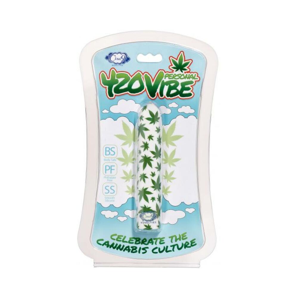 420 Slim Vibe White/cannabis Leaf