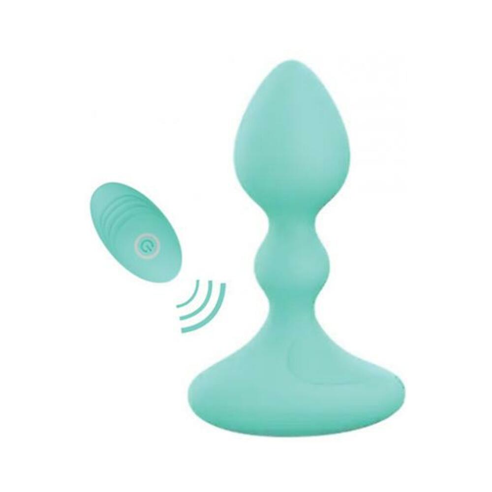 Pink Elephant Lil Rumble Rechargeable Vibe W/remote - Aqua