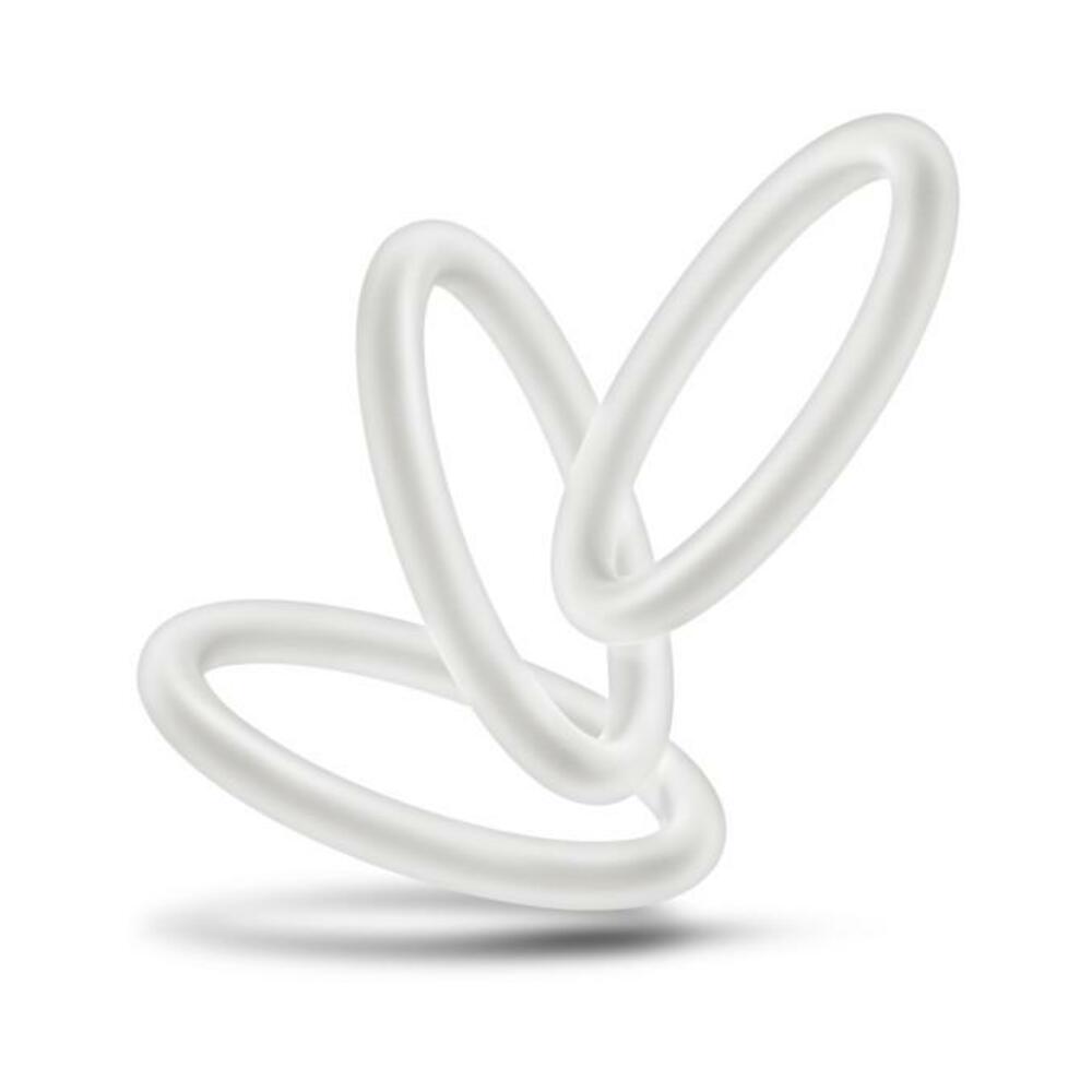 Performance VS3 Pure Premium Silicone Cockrings Large White