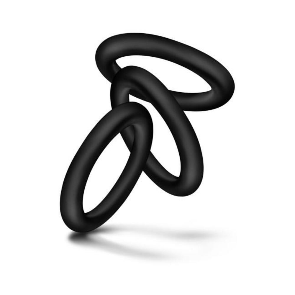 Performance VS2 Silicone Cock Rings Small Black