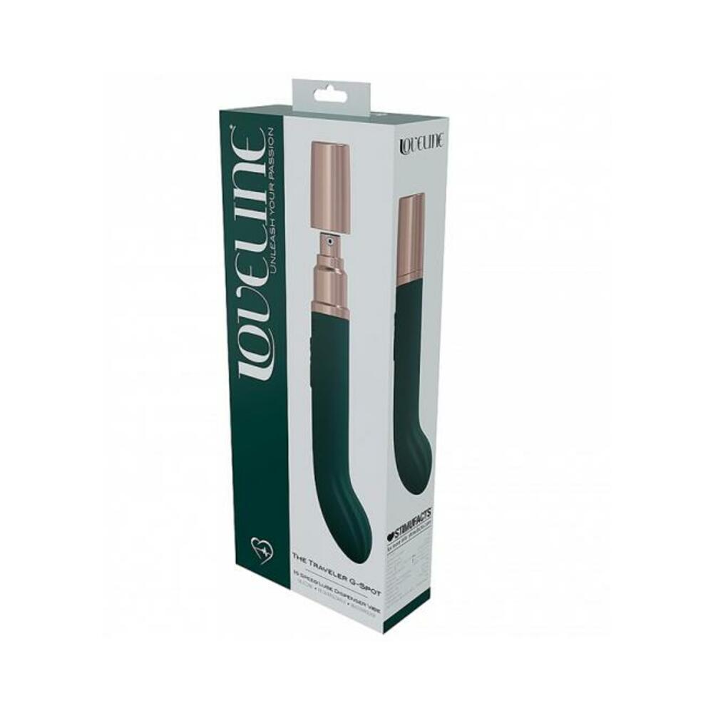 Loveline Traveler G-spot Silicone Rechargeable Splashproof Forest Green