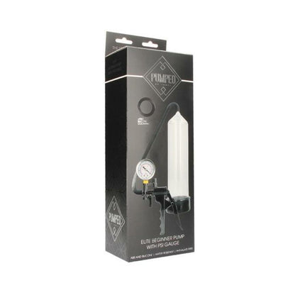 Pumped Elite Beginner Pump With Gauge Clear