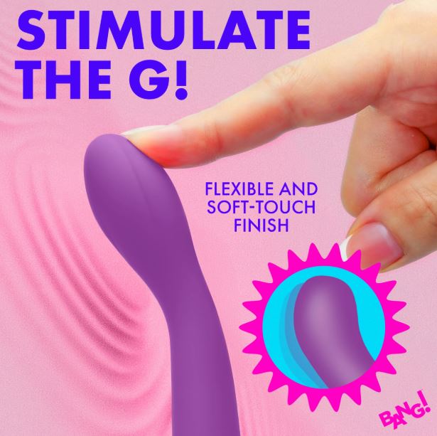 G-Spot Flexible Silicone Vibrator - Purple