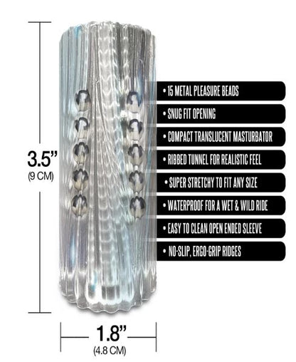 Mstr B8 Clear-view Beaded Stroker Balls to the Wall