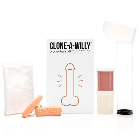 Clone-A-Willy Plus With Balls Medium Skin Tone
