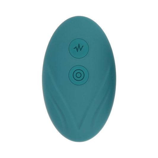 Evolved Oval Office Rechargeable Vibrating Egg Vibe With Remote Silicone Teal