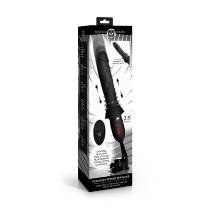 Ultimate Power Pounder Vibrating & Thrusting Silicone Dildo w/ Remote