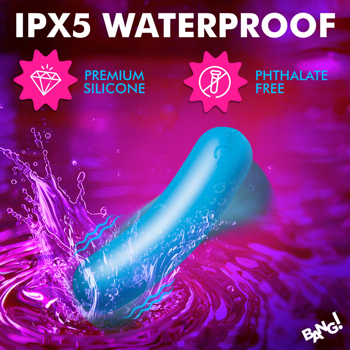 Flexible Silicone Bullet - Blue