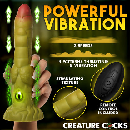 Eyegor Thrusting and Vibrating Silicone Dildo