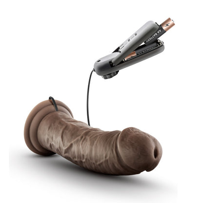 Dr. Skin - Dr. Joe - 8 Inch Vibrating Cock With Suction Cup - Chocolate