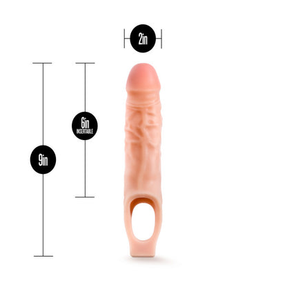 Performance - 9 Inch Cock Sheath Penis Extender - Vanilla