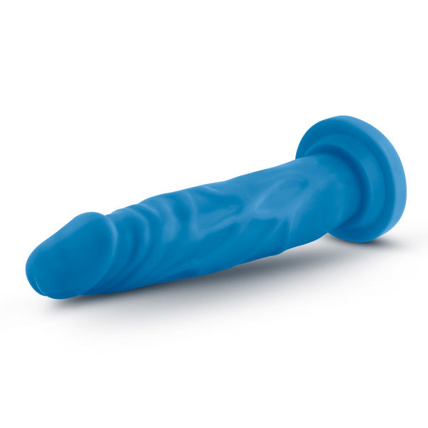 Blush Neo Dual Density 7.5 Cock - Neon Blue