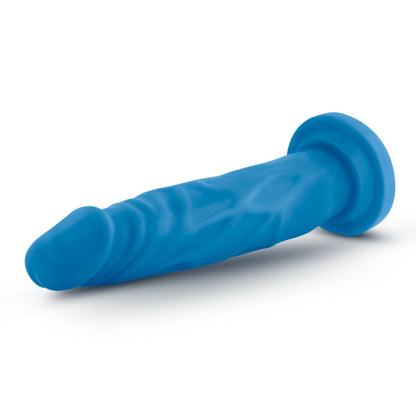 Blush Neo Dual Density 7.5 Cock - Neon Blue