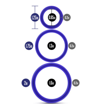 Performance Vs4 Cockring Set Indigo