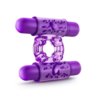 Play With Me - Double Play - Dual Vibrating Cockring - Purple