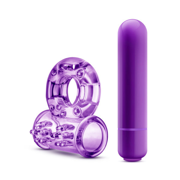 Play With Me - Couples Play - Vibrating Cockring - Purple