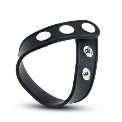 Performance - Vs5 - Silicone 3-snap Cock Strap - Black