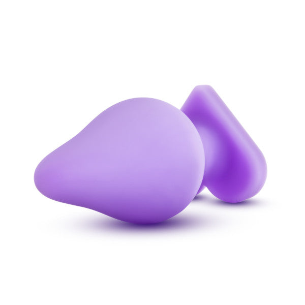 Naughtier Candy Heart Purple Butt Plug