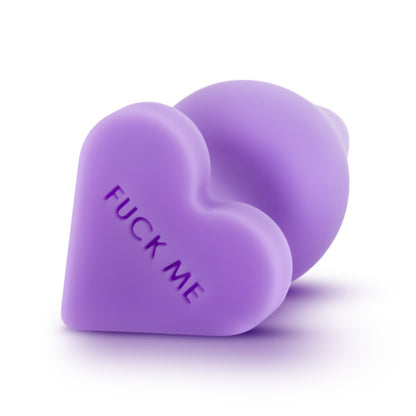 Naughtier Candy Heart Purple Butt Plug