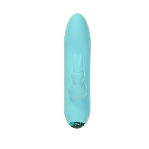 Alices Bunny Rechargeable Bullet With Removable Rabbit Sleeve Teal