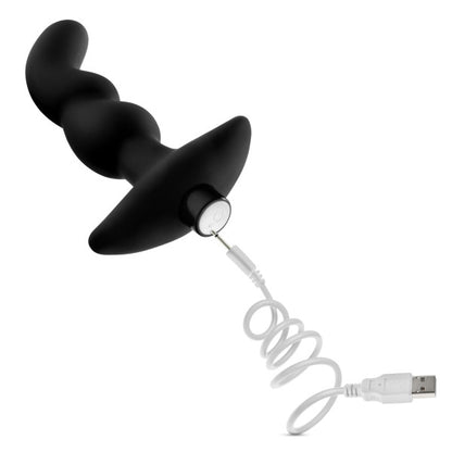 Blush Anal Adventures Platinum Silicone Vibrating Prostate Massager 03 - Black