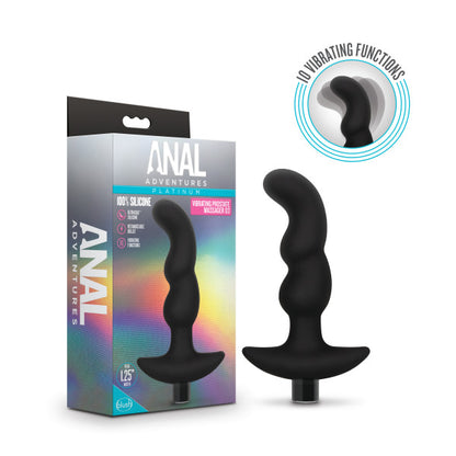 Blush Anal Adventures Platinum Silicone Vibrating Prostate Massager 03 - Black