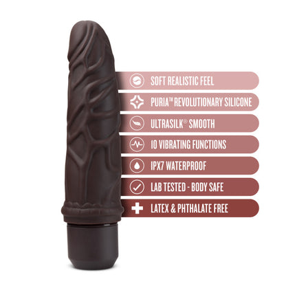 Dr Skin Silic Dr Robert Vibrate 7 Brown