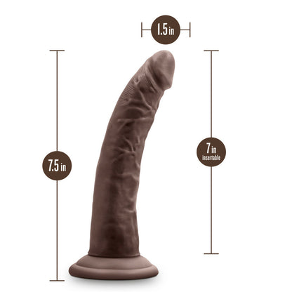 Au Naturel Jack Dildo 7 In. Chocolate