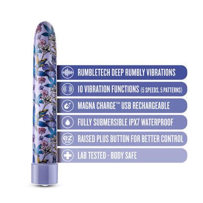 Limited Addiction Dreamscape Rechargeable 7 In. Vibrator Blue