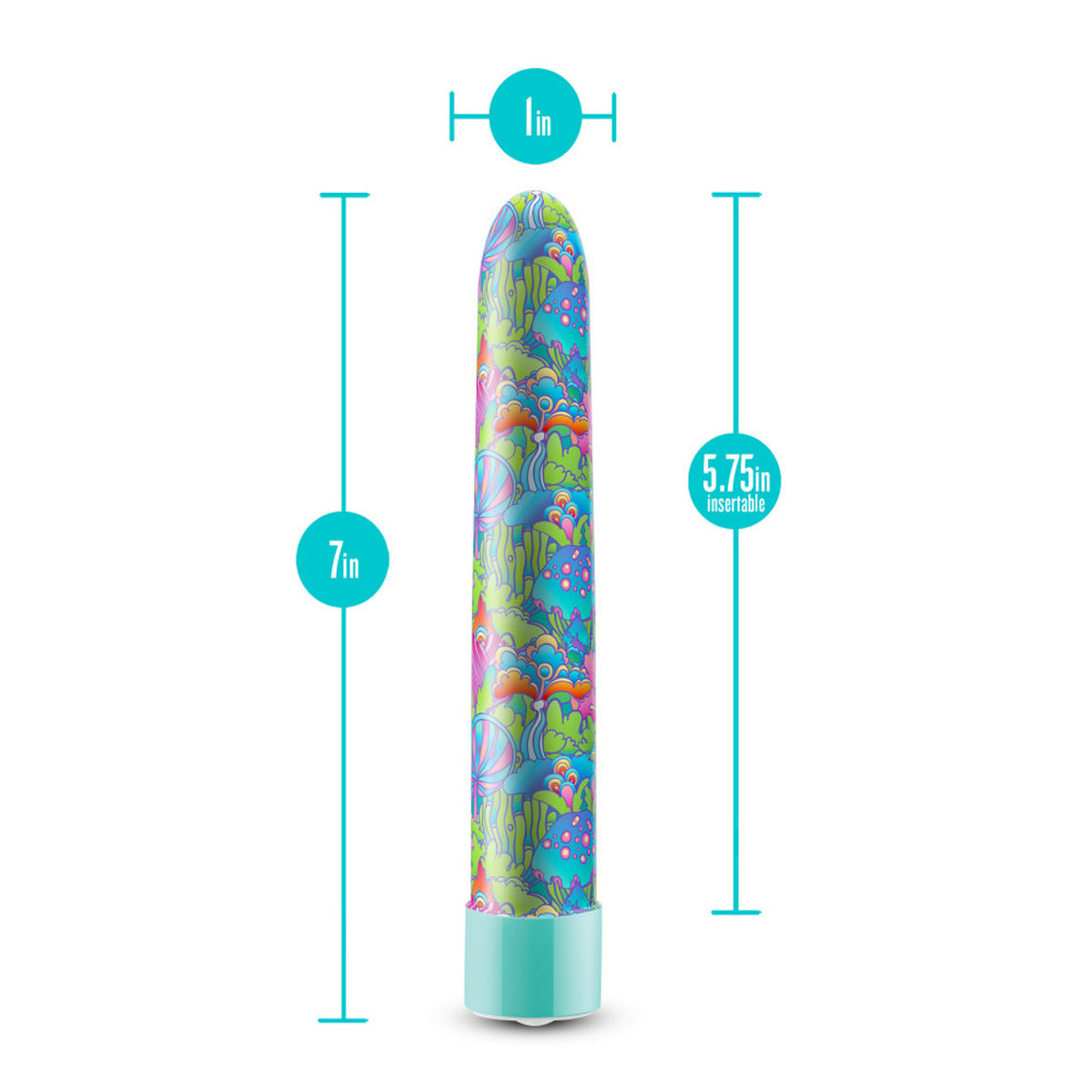 Limited Addiction Floradelic Rechargeable 7 In. Vibrator Purple