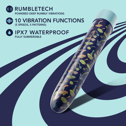 Limited Addiction Utopia Rechargeable 7 In. Vibrator Aqua