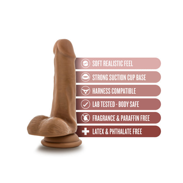 Dr Skin Dr Jeffrey 6.5 Dildo Balls Tan