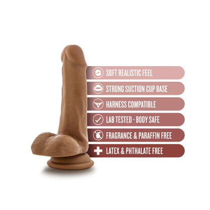 Dr Skin Dr Jeffrey 6.5 Dildo Balls Tan