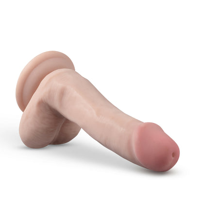 Dr. Skin Plus Posable Dildo With Balls 6 In. Vanilla