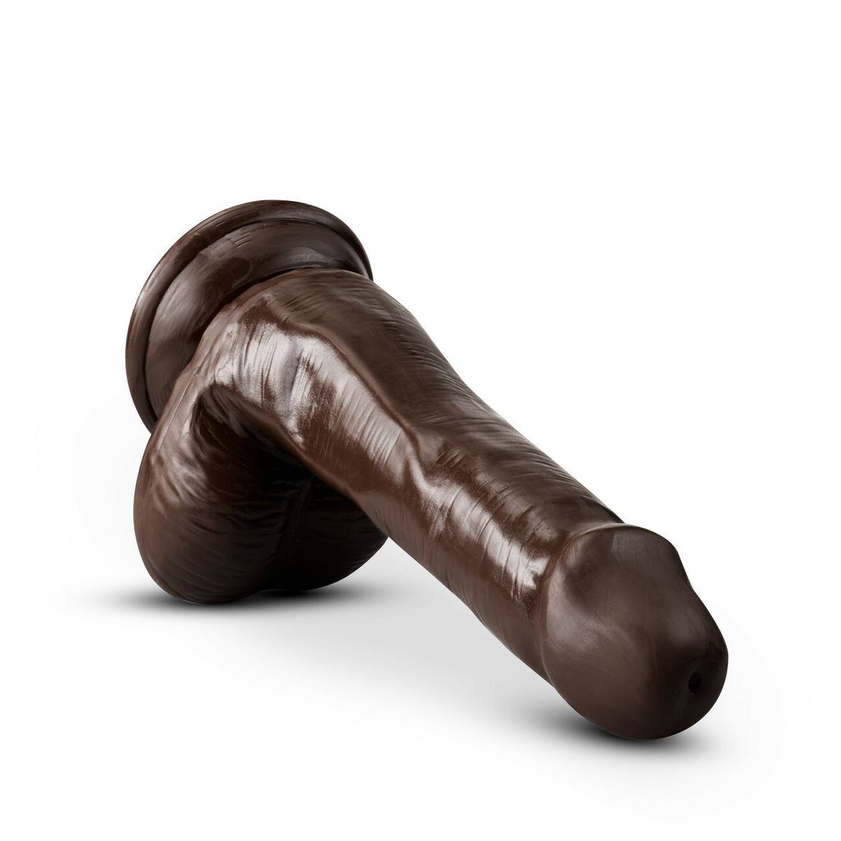 Dr. Skin Plus Posable Dildo With Balls 6 In. Chocolate