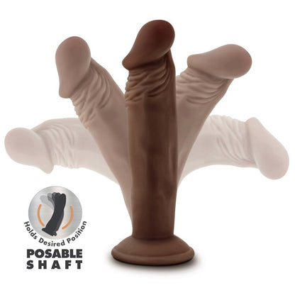 Dr Skin Plus Posable Dildo 6 Chocolate