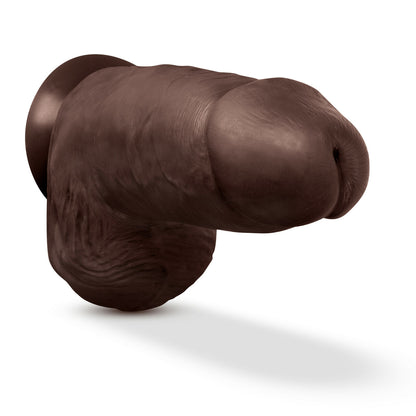Au Naturel Chub Dildo 10 In. Chocolate