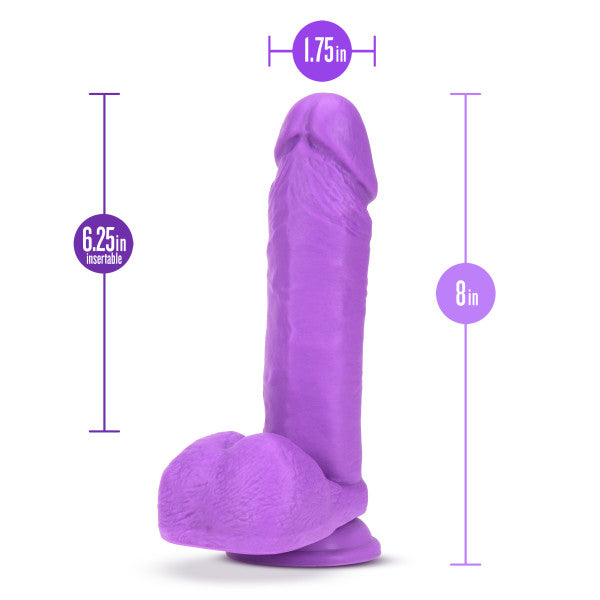 Neo Dual Density Dildo 8` Neon Purple
