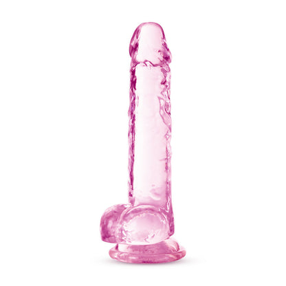 Naturally Yours Crystalline Dildo 7 In. Rose